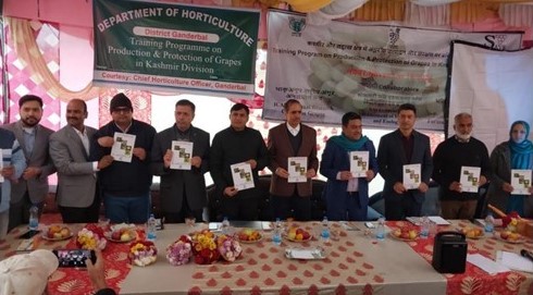 Training program Production and Protection of Grapes in Kashmir and Ladakh Region