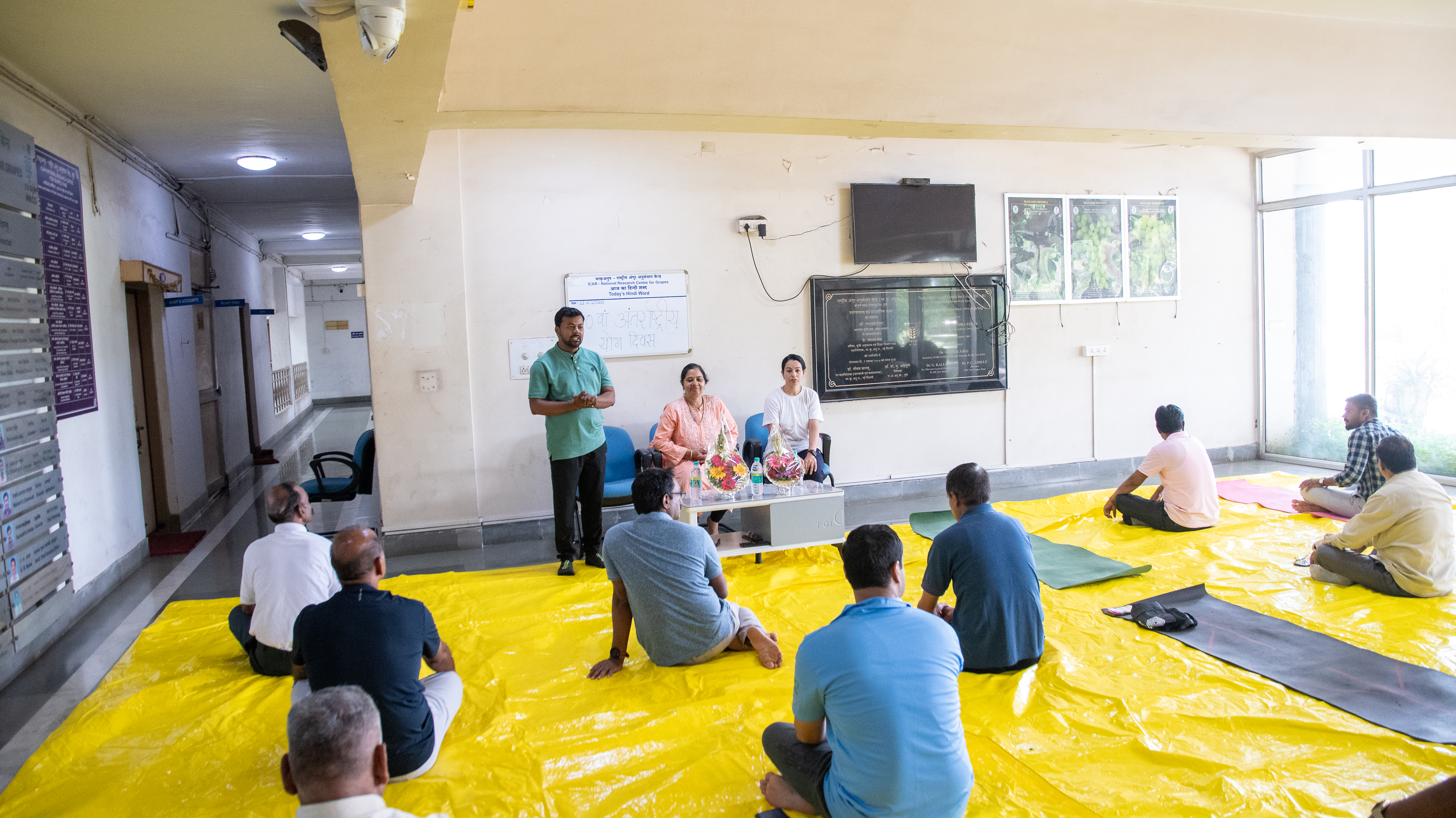 Yoga day at National Research Centre for Grapes (NRCG), Pune